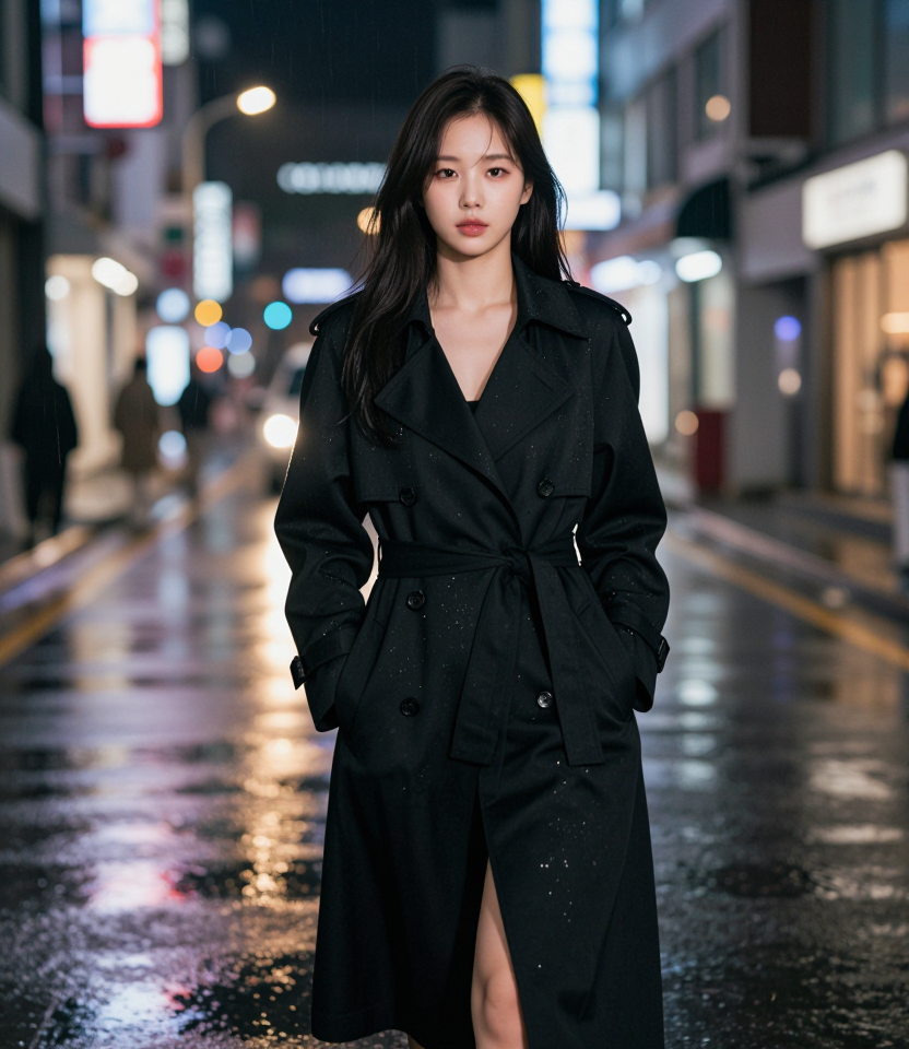 비 내리는 서울의 밤