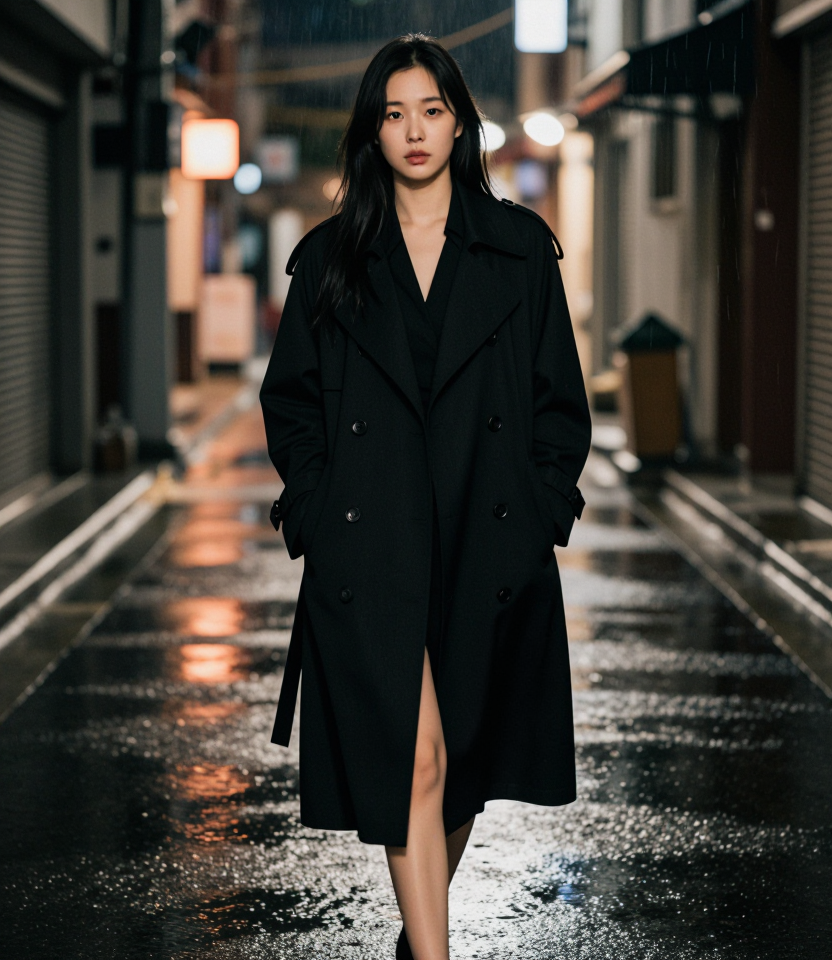 비 내리는 서울의 밤